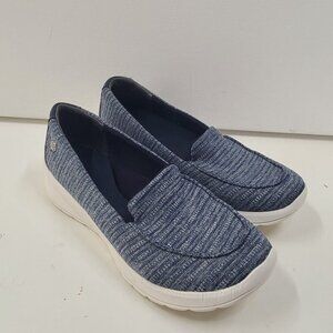 Bzees Get Movin' Washable Slip-on Flats Loafters Blue Women's Size 8.5W Casual